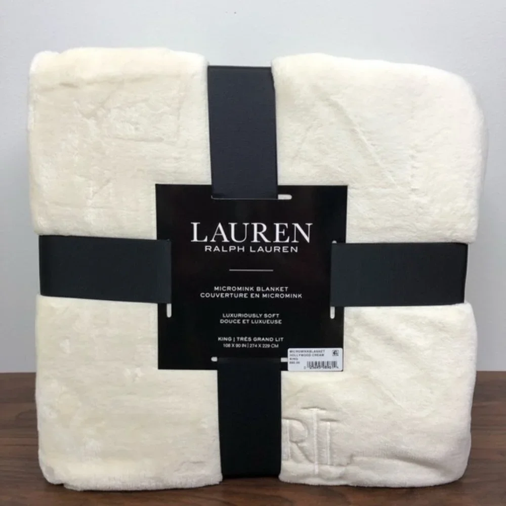 NEW Ralph Lauren Micromink KING Blanket